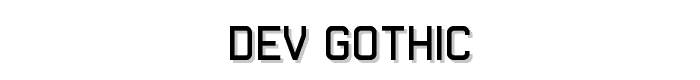 Dev Gothic font